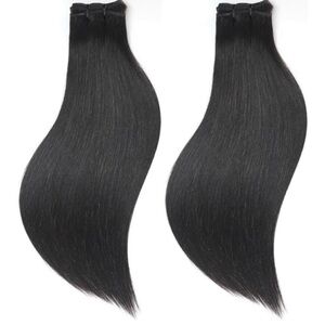 Triippy Raw Natural Black Remy Human Hair 14 Inch Sew In Hair Extension Bundle